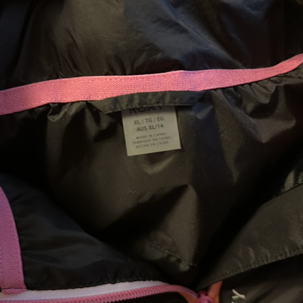 Gently Used Roxy Pull Over Quarter Zip Jacket (No… - image 3